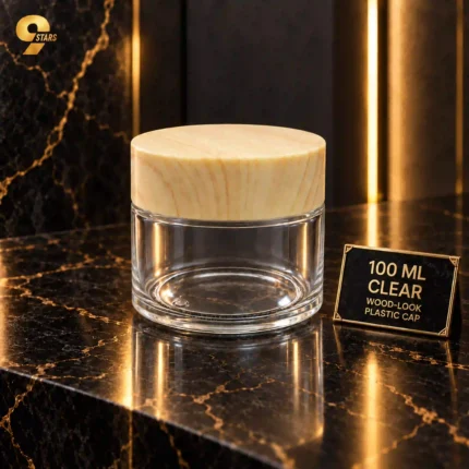 100g clear glass jar | برطمان زجاجي شفاف 100 جرام